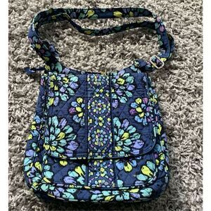Vera Bradley INDIGO POP Crossbody Hipster Mailbag Purse